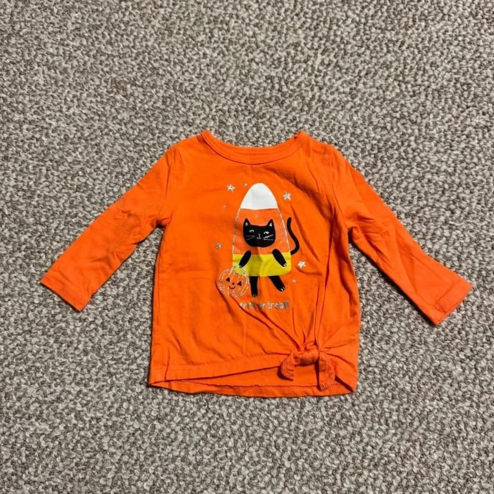 Carter's Baby Halloween Trick or Treat Candy Corn Long Sleeve Shirt 6 Months